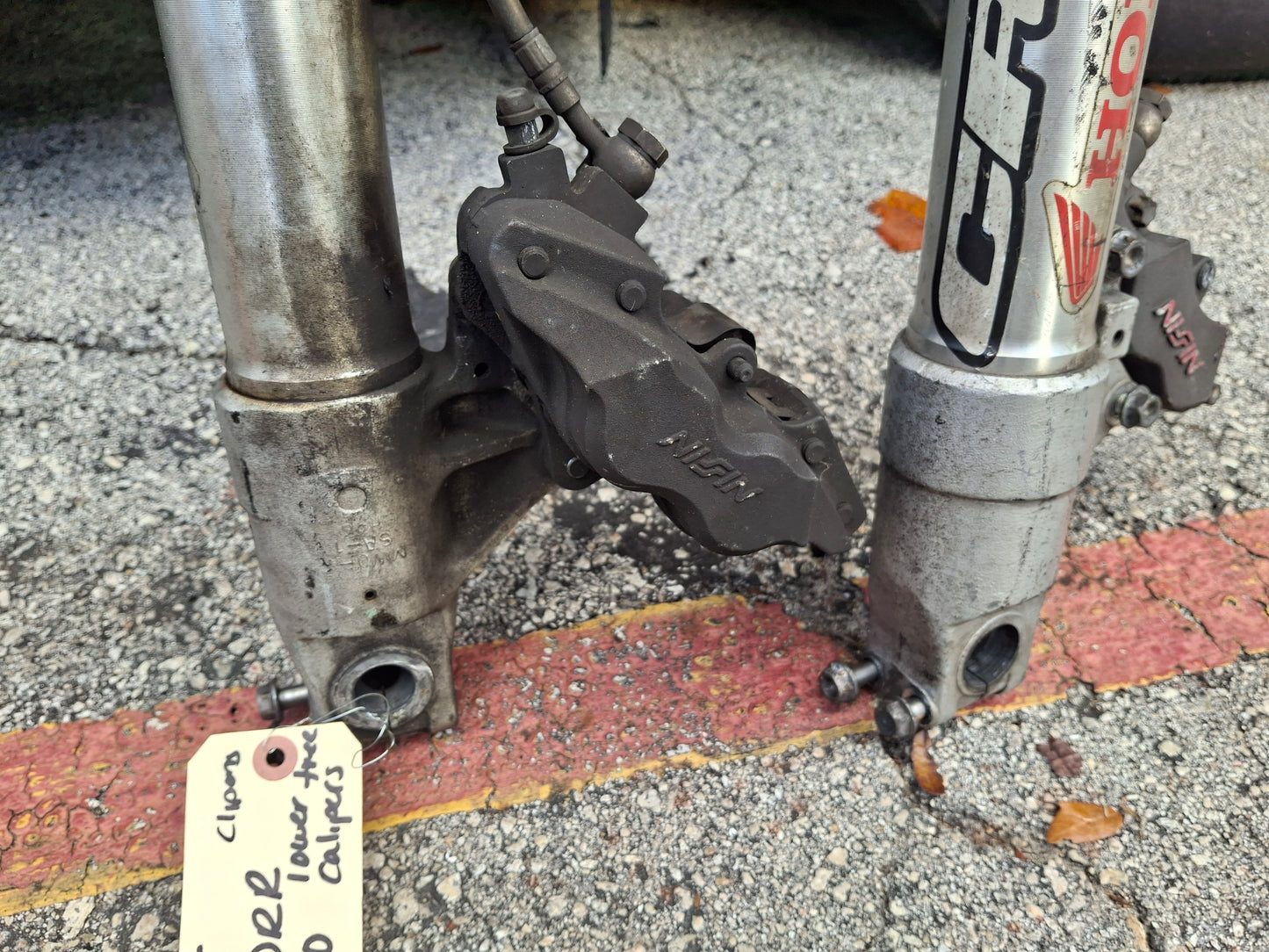 93 94 Honda CBR900RR Forks Clip-Ons Calipers Triple Tree Master Cylinder 900RR MWO