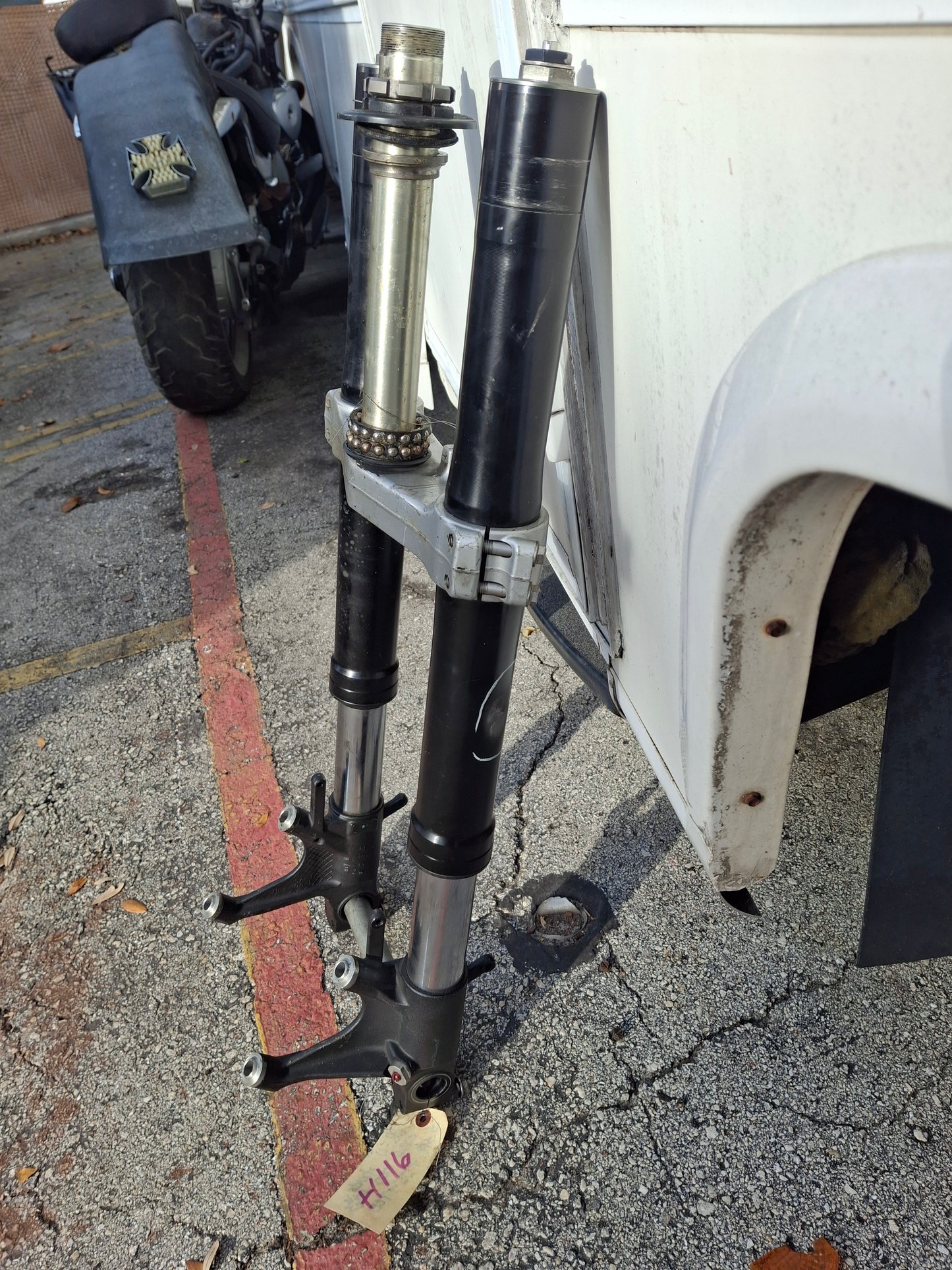 08-11 Honda CBR1000RR Forks CBR1000 Front End Lower Triple Tree Axle CBR 1000