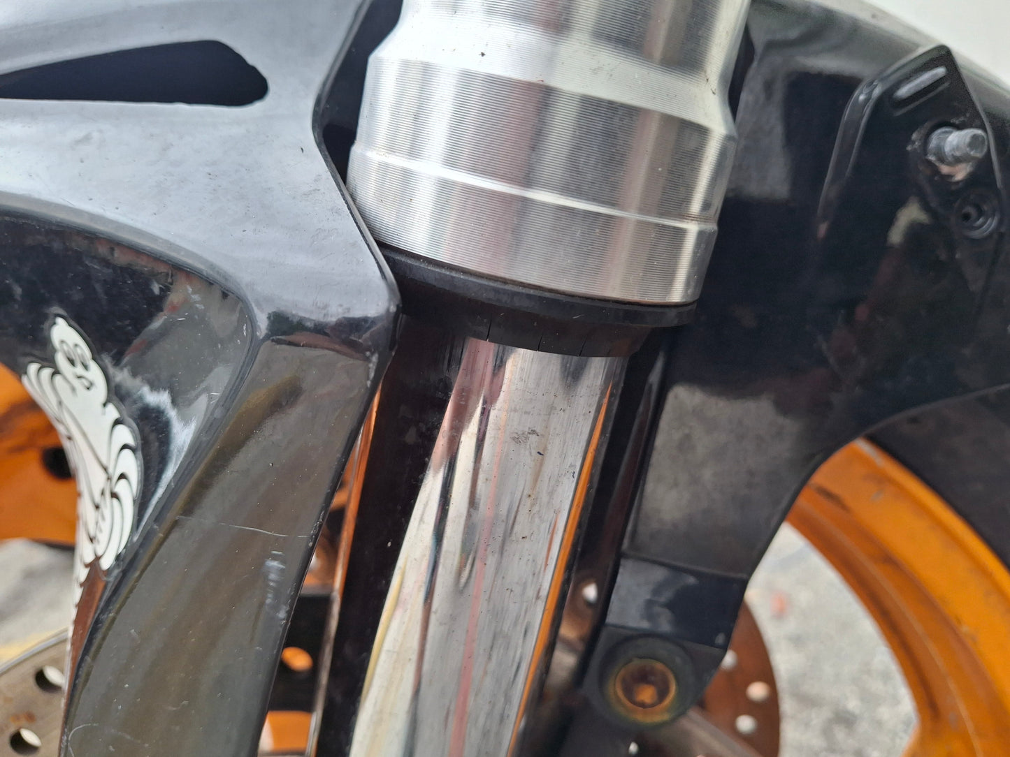 04-07 Honda CBR1000RR Forks CBR 1000 Front End Axle Triple Tree Front Rim Wheel