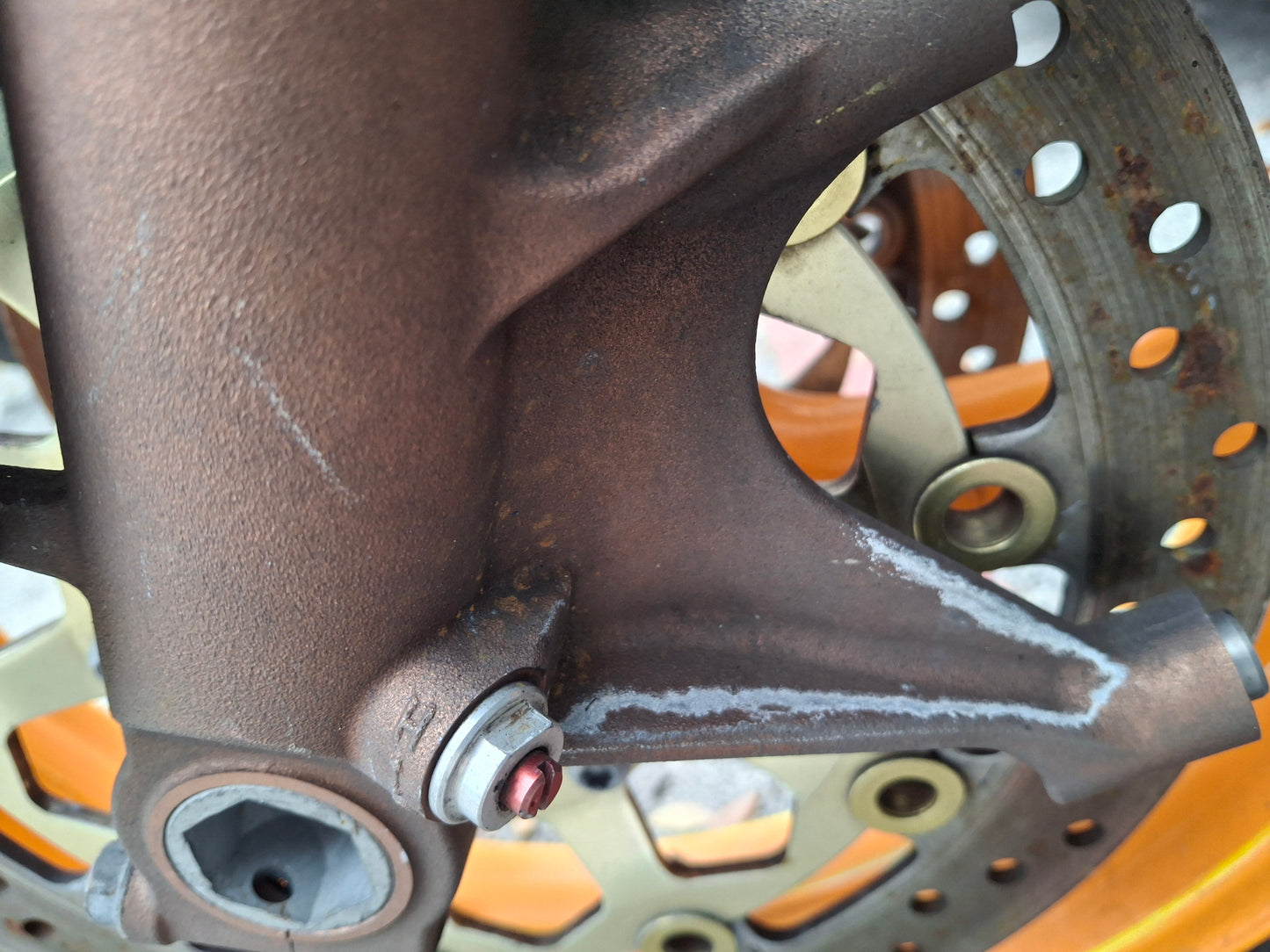 04-07 Honda CBR1000RR Forks CBR 1000 Front End Axle Triple Tree Front Rim Wheel