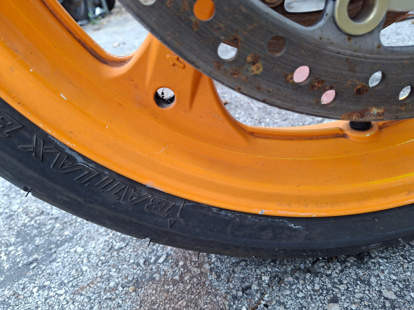 04-07 Honda CBR1000RR Forks CBR 1000 Front End Axle Triple Tree Front Rim Wheel