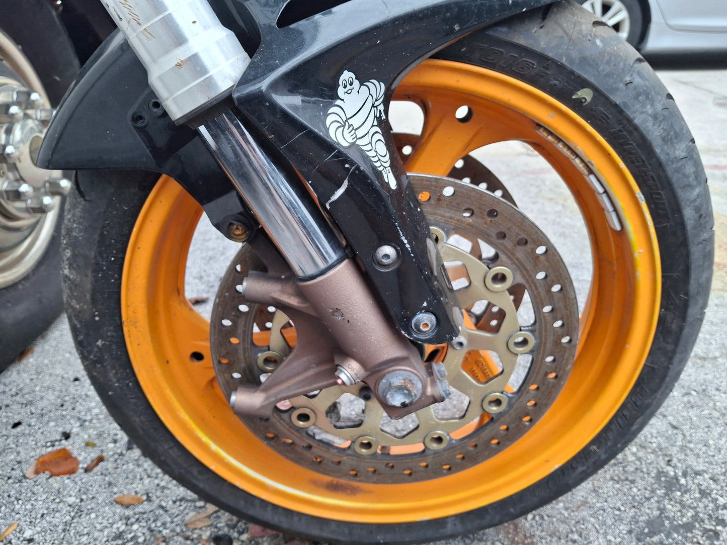 04-07 Honda CBR1000RR Forks CBR 1000 Front End Axle Triple Tree Front Rim Wheel