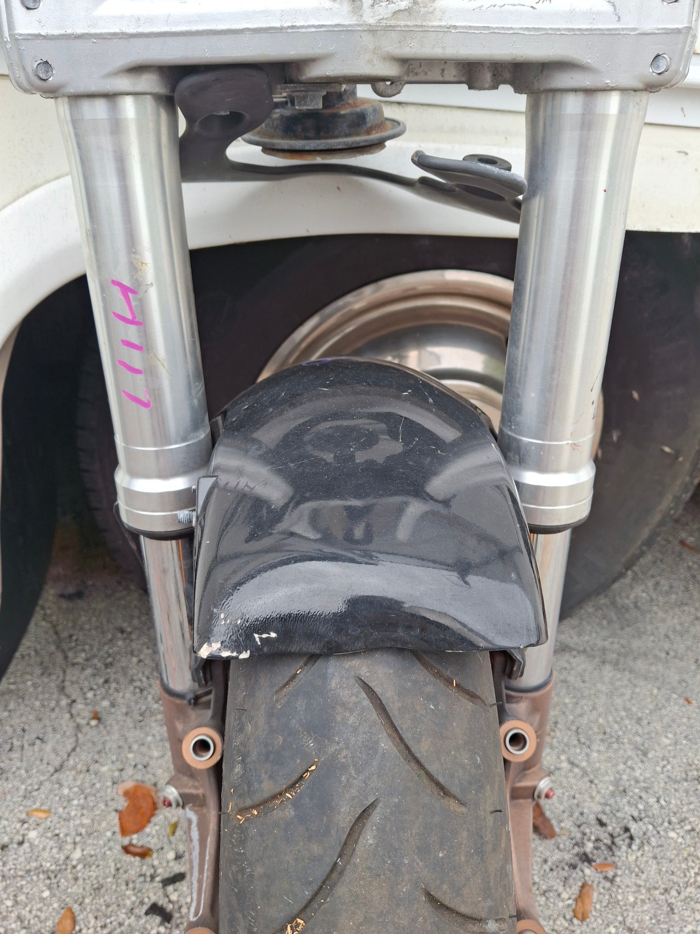 04-07 Honda CBR1000RR Forks CBR 1000 Front End Axle Triple Tree Front Rim Wheel