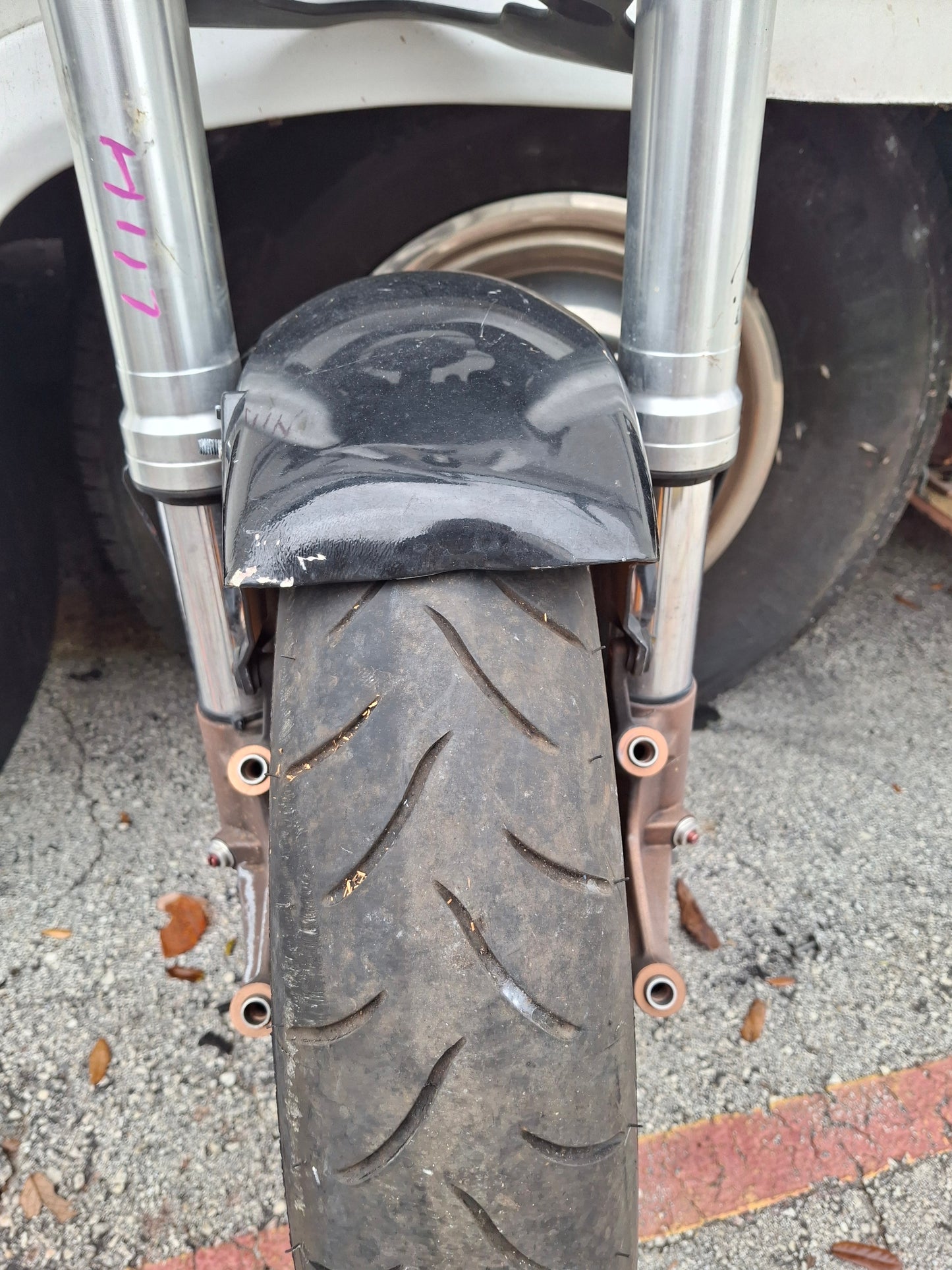 04-07 Honda CBR1000RR Forks CBR 1000 Front End Axle Triple Tree Front Rim Wheel