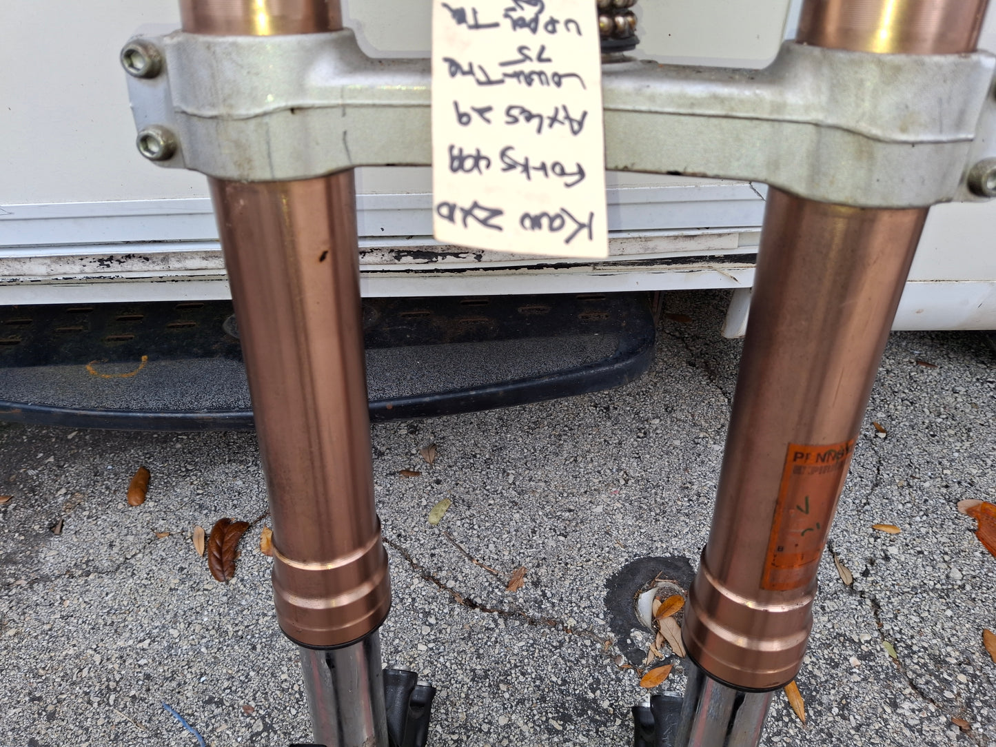 11-15 Kawasaki ZX-10 Forks Gen 4 ZX10 Front End Triple Trees Axle ZX-10R K197