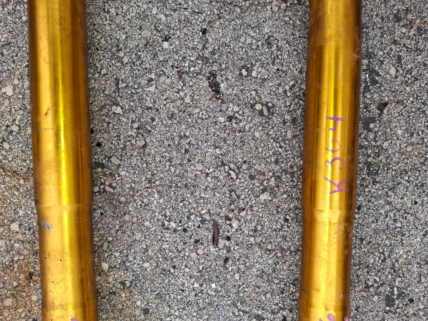 05 06 Kawasaki 636 Forks ZX636 Front End ZX-6R Suspension K176