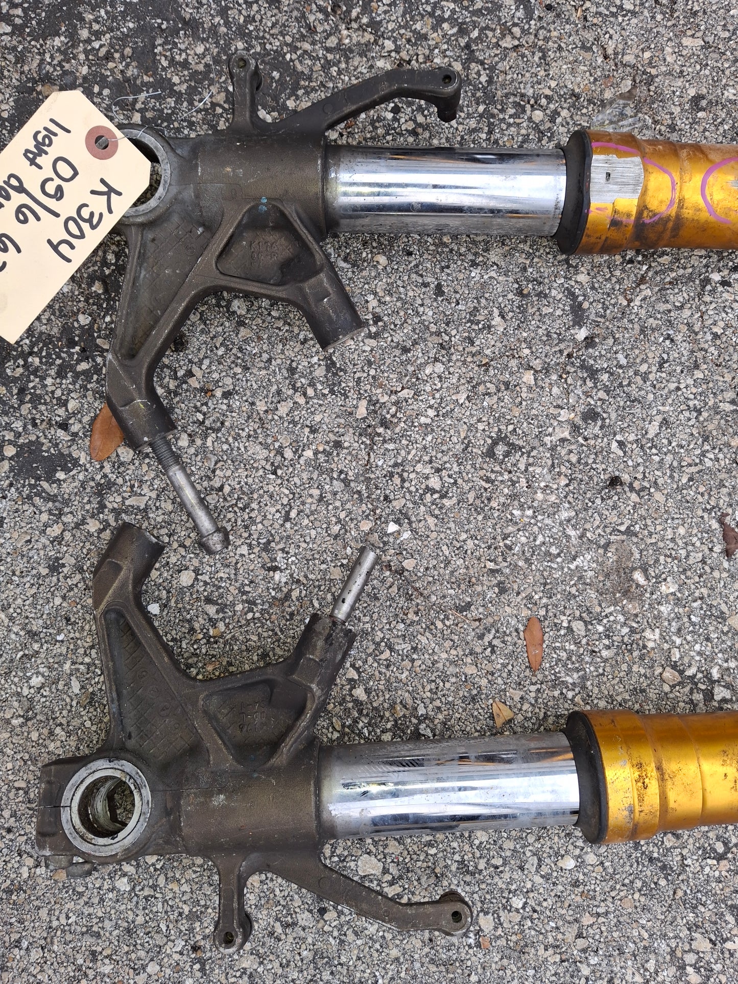 05 06 Kawasaki 636 Forks ZX636 Front End ZX-6R Suspension K176