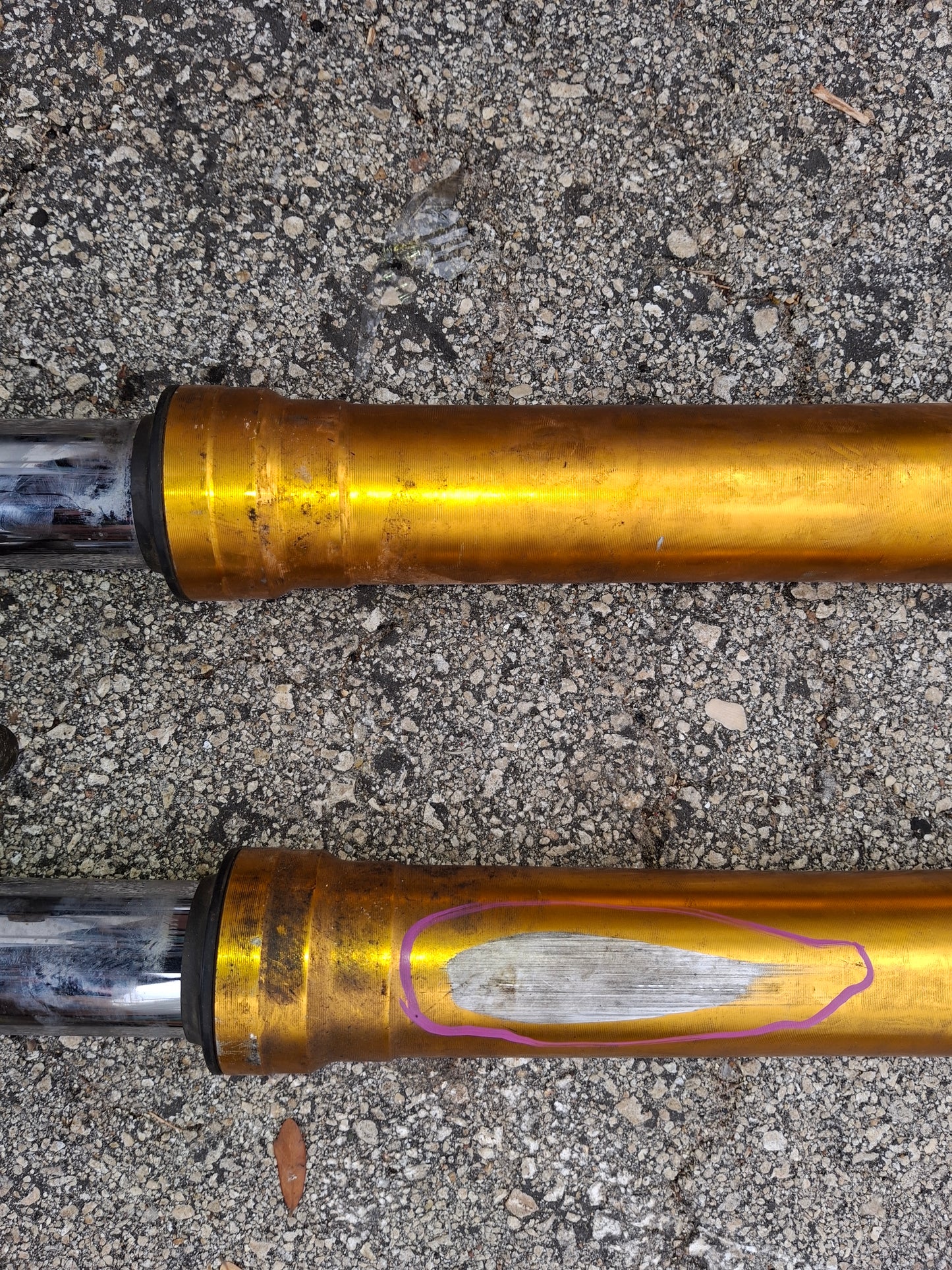 05 06 Kawasaki 636 Forks ZX636 Front End ZX-6R Suspension K176