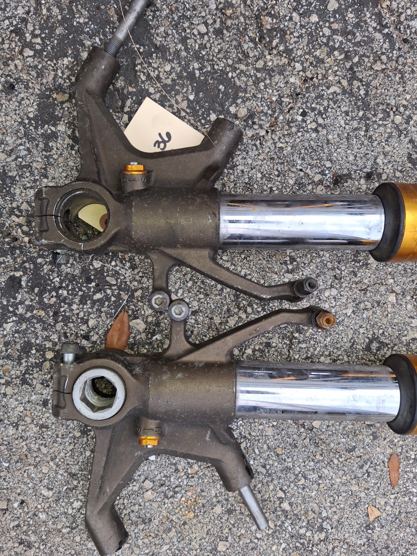 05 06 Kawasaki 636 Forks ZX636 Front End ZX-6R Suspension K176