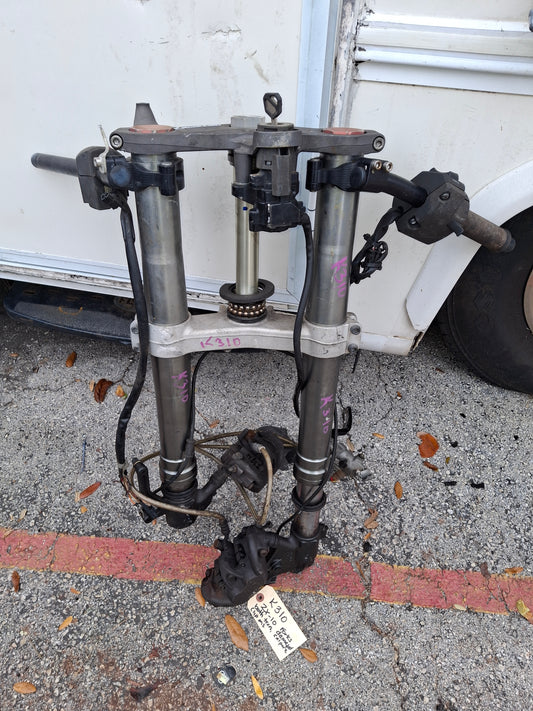 11-15 Kawasaki ZX-10 Forks ZX10 Front End Parting Out Triple Trees , Clip-On , Switches, Calipers etc. Read Description