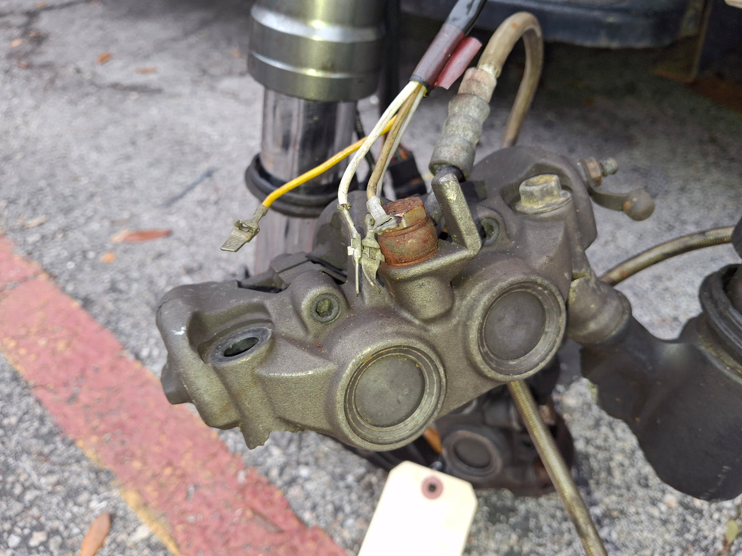 11-15 Kawasaki ZX-10 Forks ZX10 Front End Parting Out Triple Trees , Clip-On , Switches, Calipers etc. Read Description