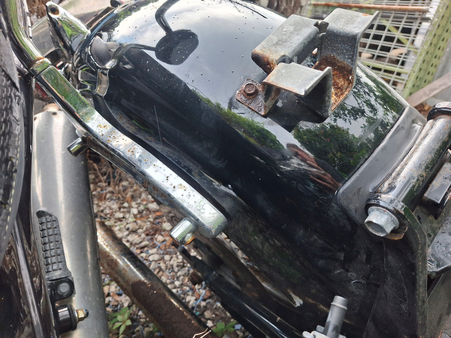 02 Yamaha Roadstar 1600 Rear Fender Road Star XV1600 OEM XV 1600