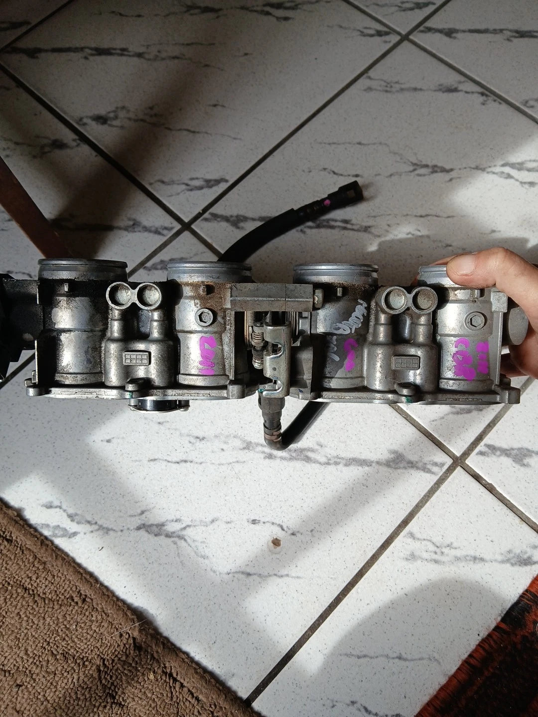 2011 Honda CBR600RR Throttle Bodies CBR 600 Fuel Injectors 600RR TPS Sensor