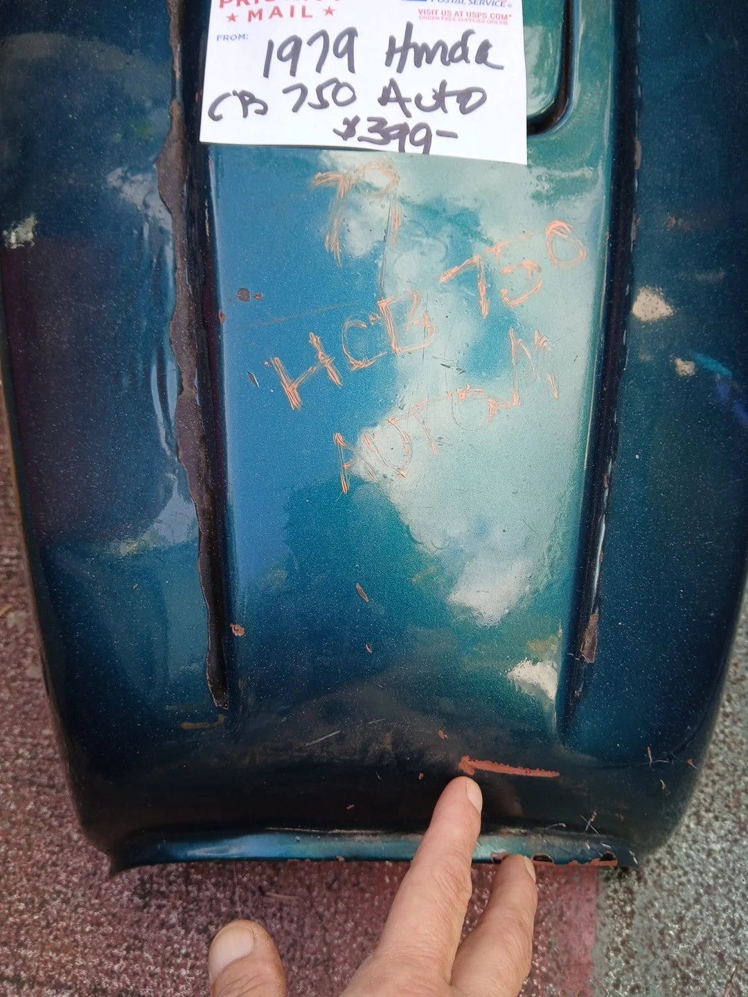 1979 Honda CB 750 Gas Tank Petrol Fuel Cell Automatic Lock W/Keys Hondamatic