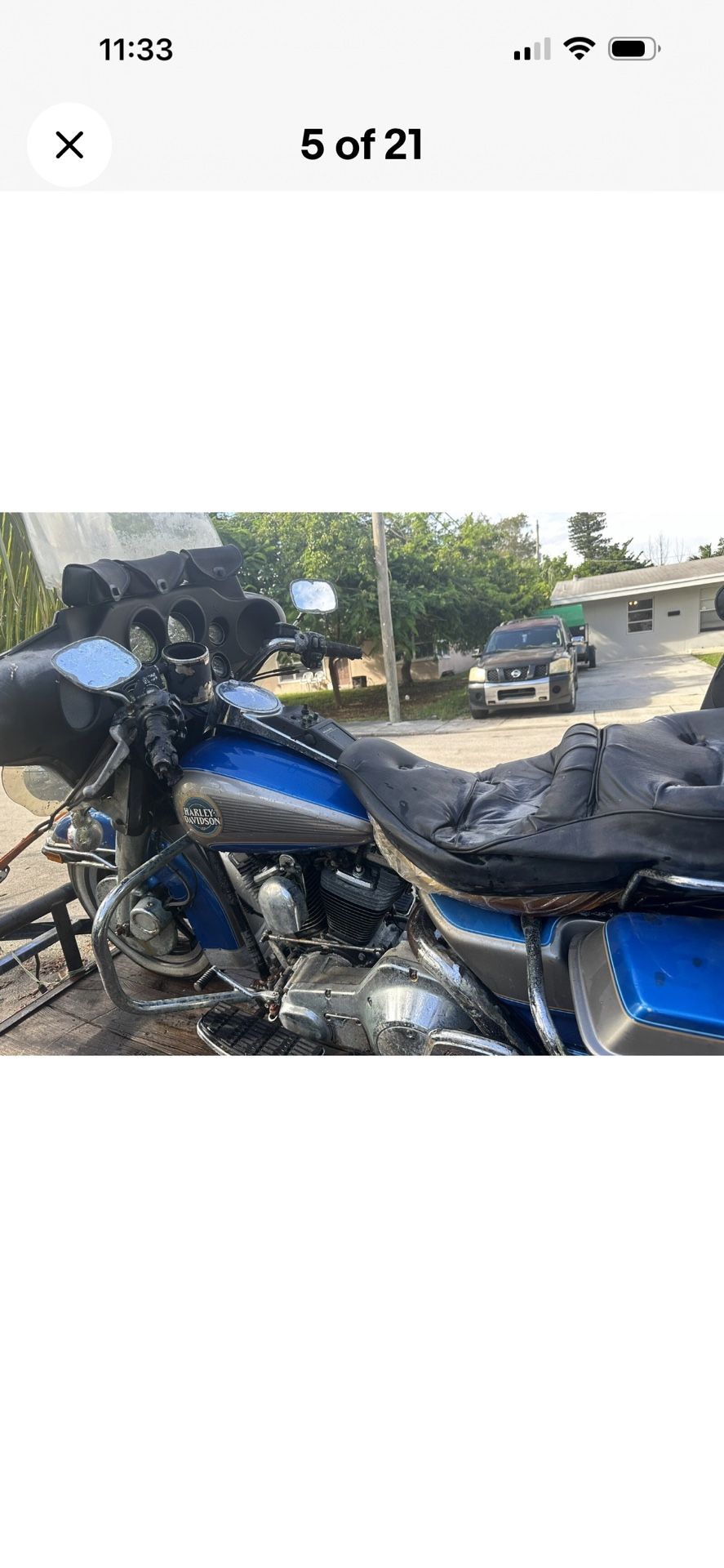 1996 Electra Glide, Project Bike, For parts or Complete, Rusty Lived at the Beach