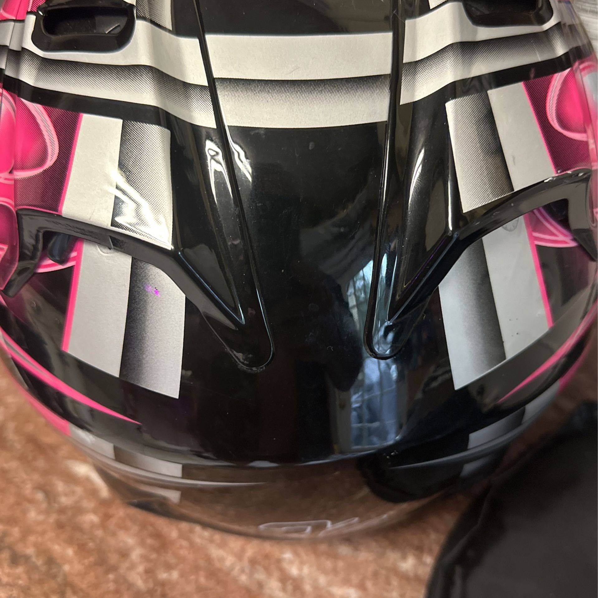 black and pink motorcycle helmet Pink Large Full Face X4 Motorcycle Helmet – Pompano Pats