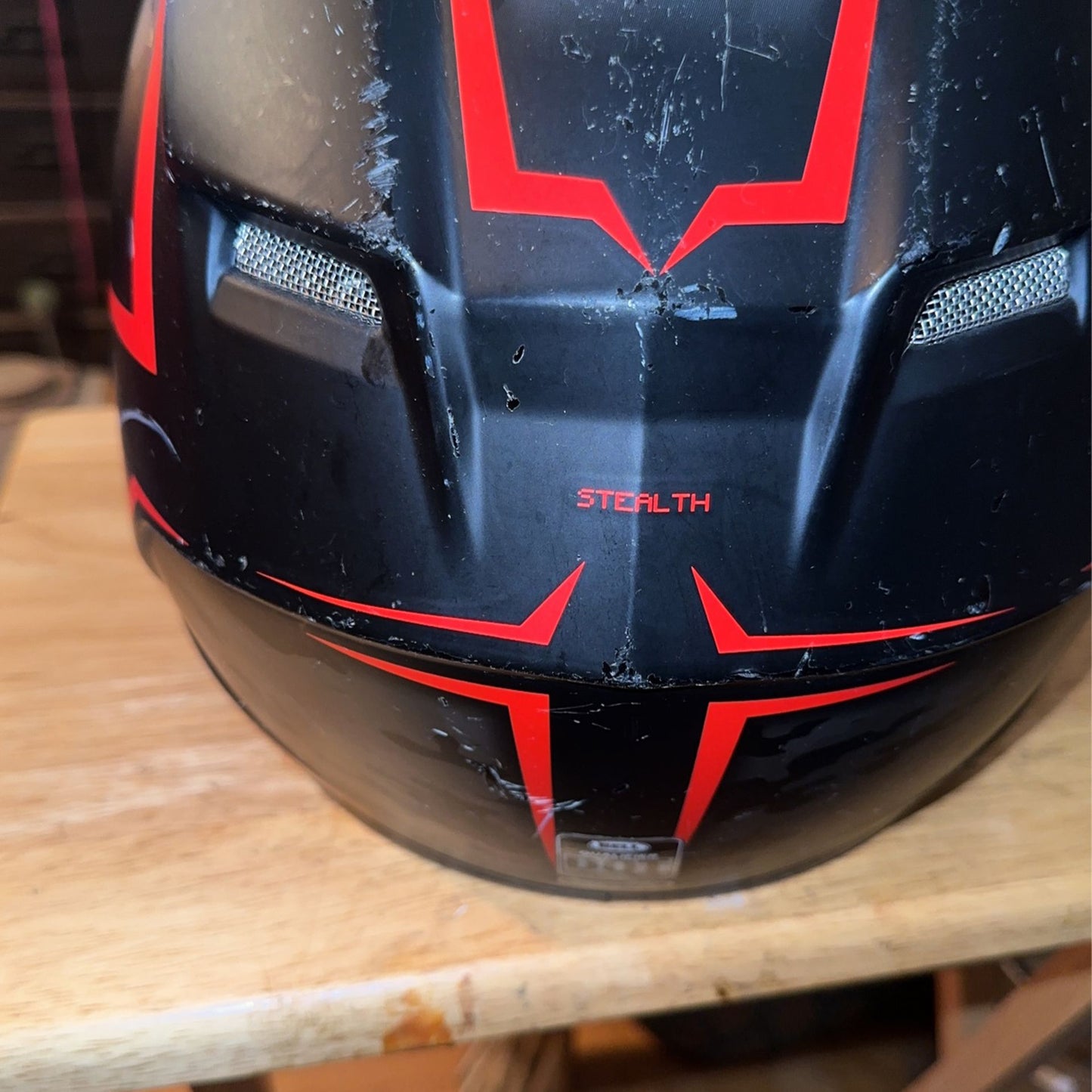 Extra Large XL Bell Full Face Motorcycle Helmet Used
