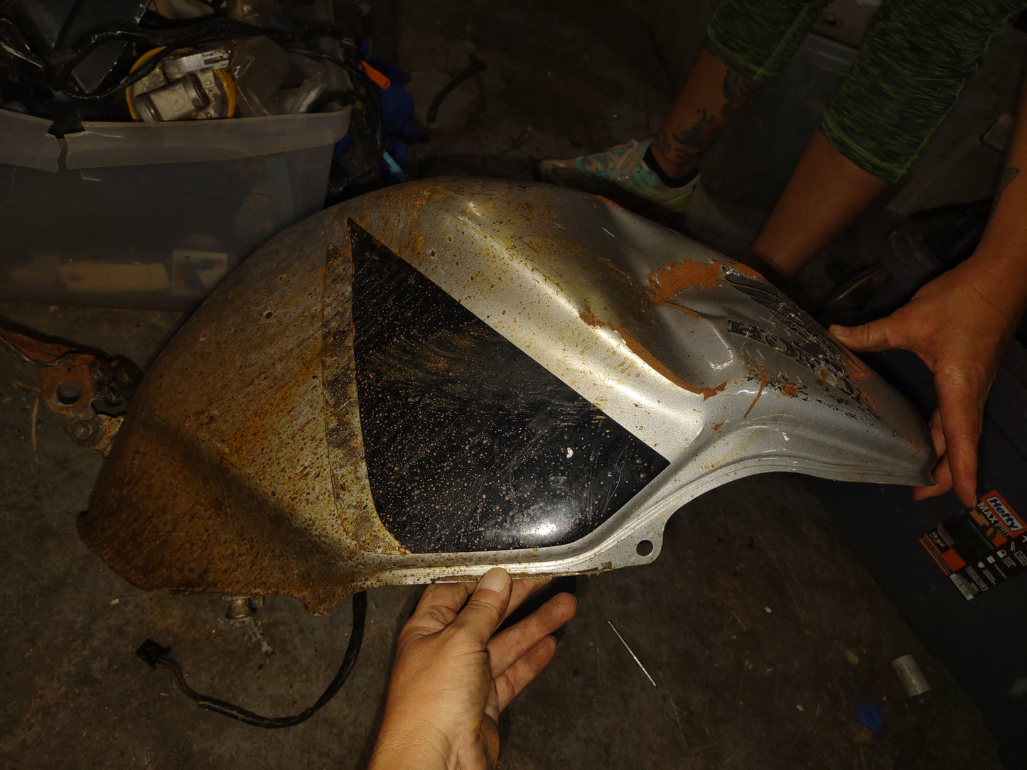 Honda CBR954RR CBR 954 954RR Gas Fuel Petrol Tank - Some damage