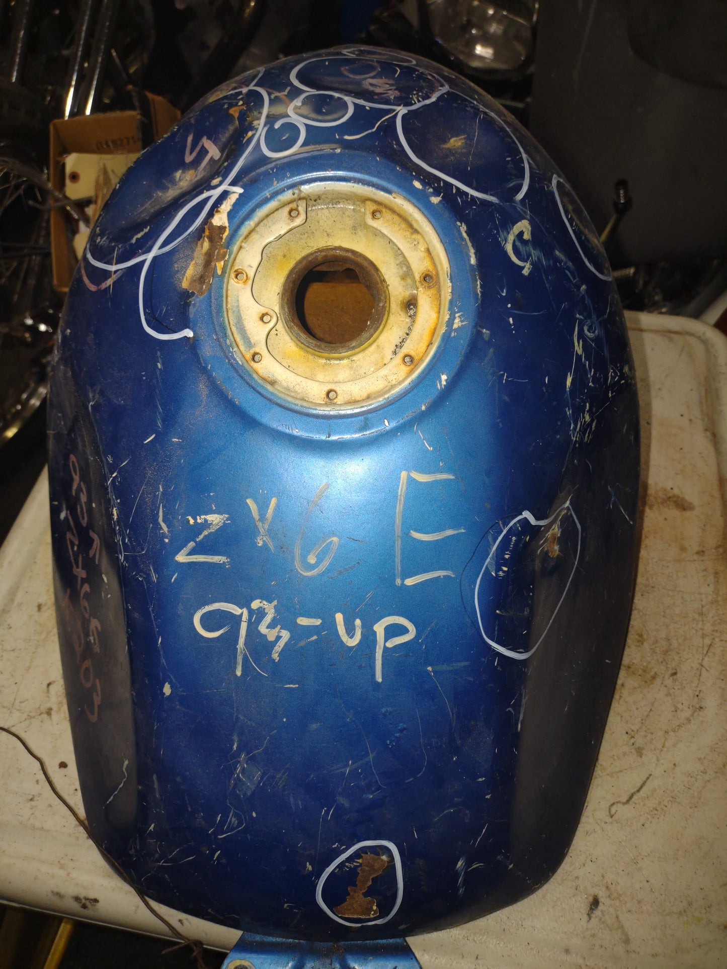 93 up Kawasaki ZX6 ZX-6 ZX6E Gas Fuel Petrol Tank Ninja 600 OEM