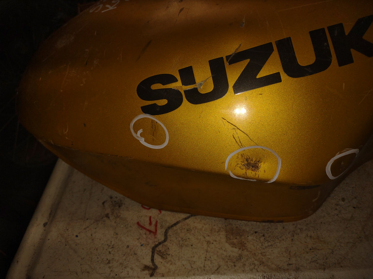 SOLD SOLD Suzuki Katana Gas Tank GSX600 GSX750 Fuel Petrol Cell Reservoir OEM