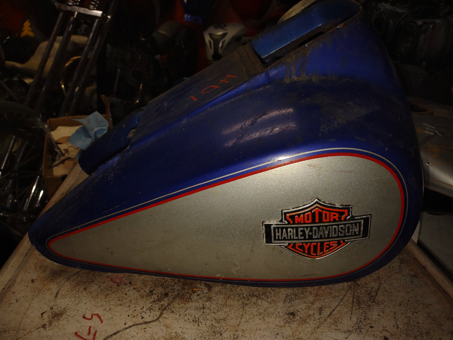 Harley-Davidson Gas Tank Fuel Petrol Reservoir Harley Davidson Electra Glide Electraglide