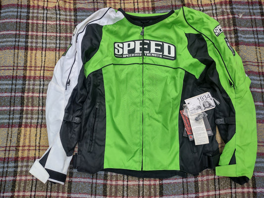 Speed & Strength Top Dead Center Motorcycle Jacket Padded Small with Tags