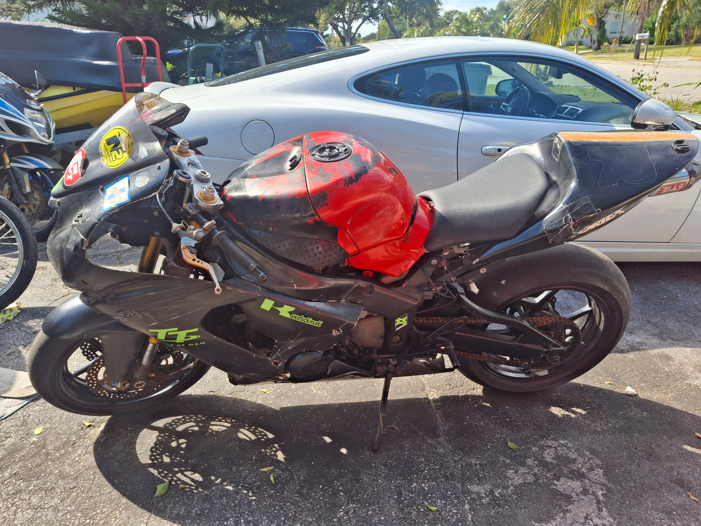 05 Kawasaki 636 Racing Bike ZX636 Streetfighter Clean Title 18,000 Miles