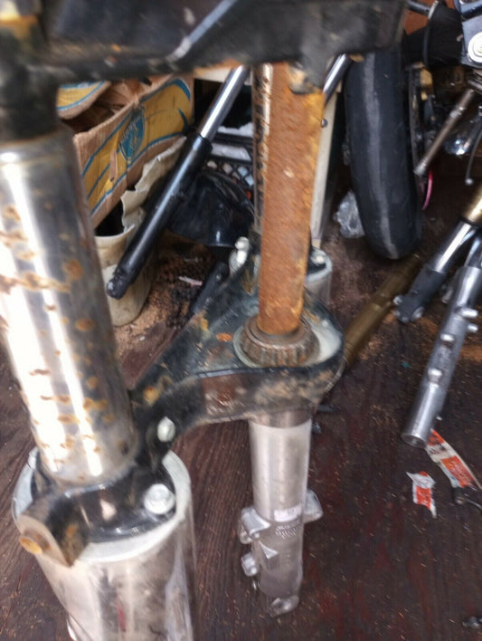 1995 Harley Electra Glide FLHT Front Forks Suspension some rust clean b4 ship