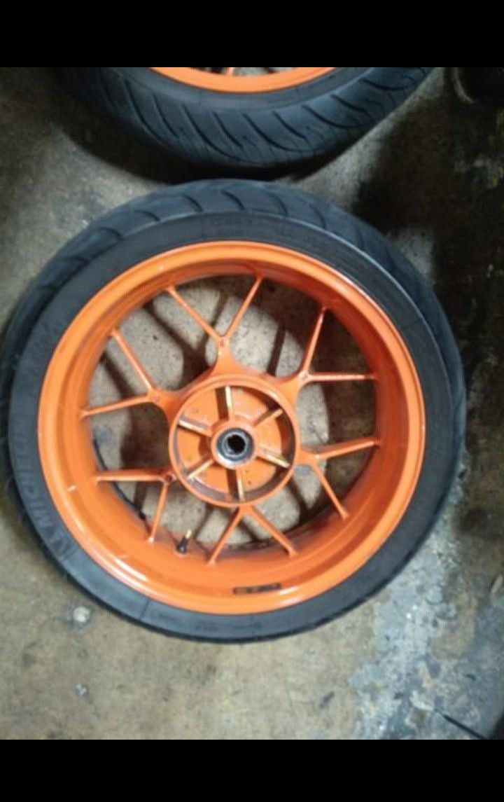 2007 Up Honda CBR600RR 600RR Repsol Honeycomb Wheels - Price Is With Your Wheels As Exchange
