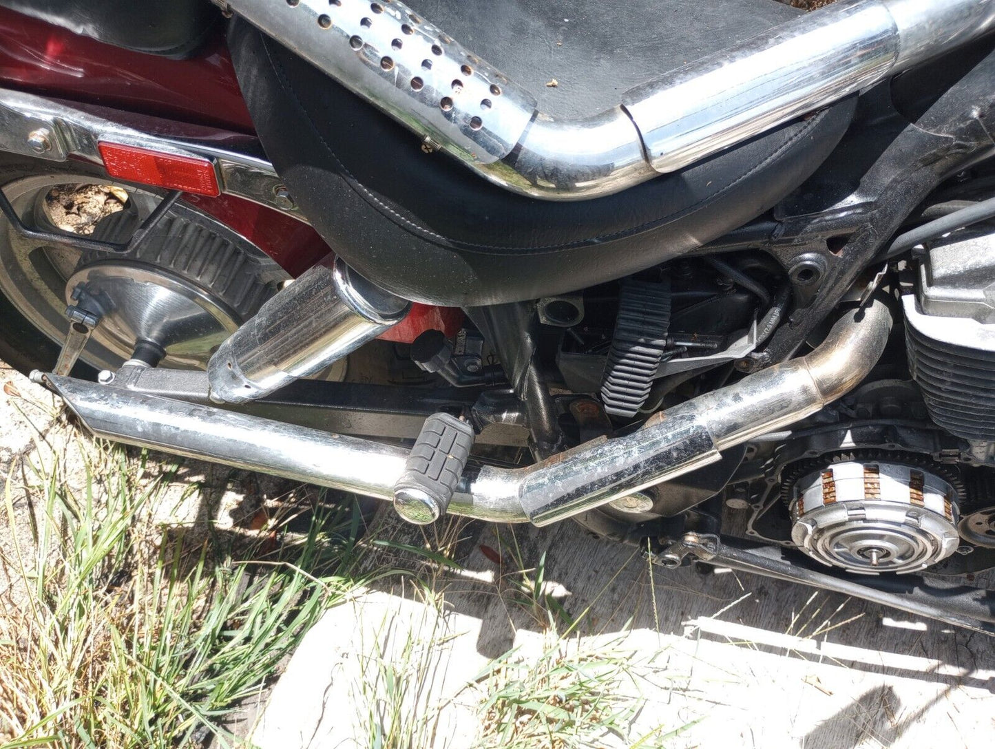 1988 Honda VT1100 Shadow 1100 Exhaust Complete as shown Drag Pipes VT