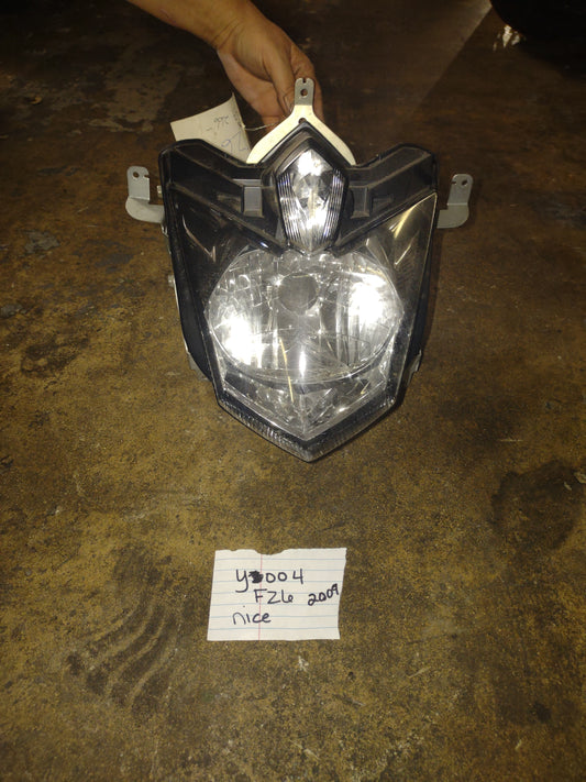 09 - 17 Yamaha FZ6 FZ6R Headlight & Brackets Head Light Lamp # 36P-84300-00-00
