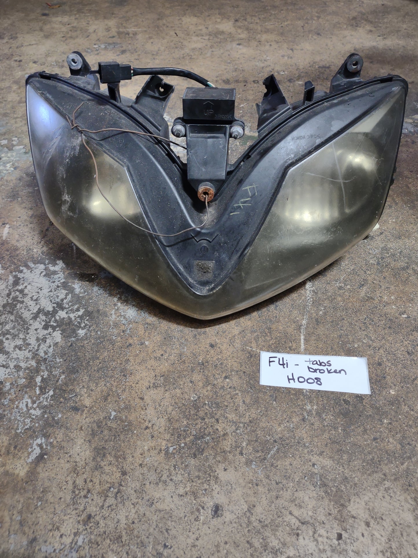 Honda CBR 600 F4I Headlight CBR600 Head Light Lamp OEM - Damaged